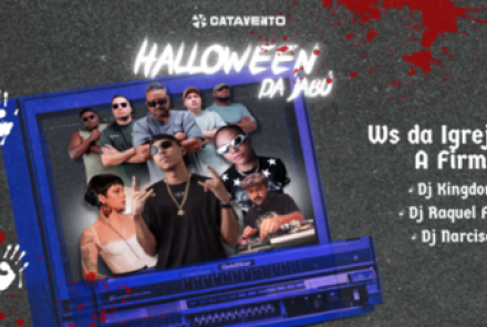 Imagem ilustrativa com pessoas fazendo pose dentro de uma ilusão de tv 