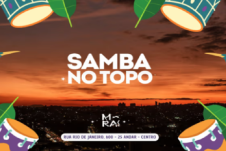 imagem ilustrativa do cartaz samba no topo 