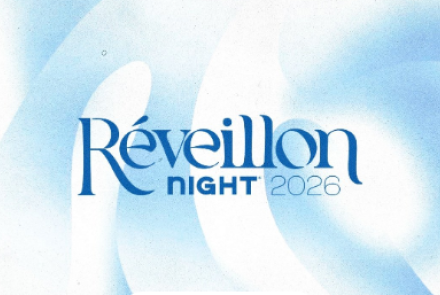 Imagem de fundo branco com azul, com o nome do evento em destaque