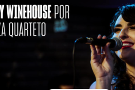 Imagem de divulgação do cartaz Tributo a Amy Winehouse