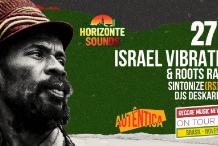 Imagem de um homem olhando para o lado, onde sua foto e em preto e branco, ao lado o nome e o local do evento