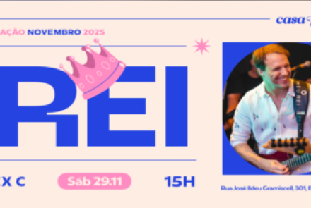 cartaz de divuldação Casa Rosa do Bonfim: Meu Rei E Dj Alex C. 