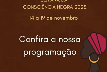 imagem de uma mulher africana e informações do evento 