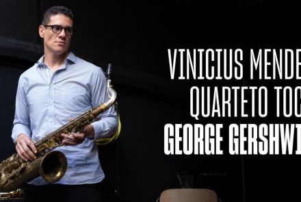 Cartaz do evento com imagem do Cantor Vinicius Mendes