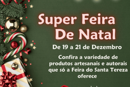 Super Feira de Natal no Mercado de Origem do Santa Tereza