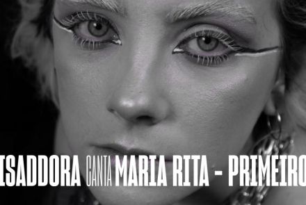 Flyer oficial de divulgação do evento Isaddora canta Maria Rita - Primeiro