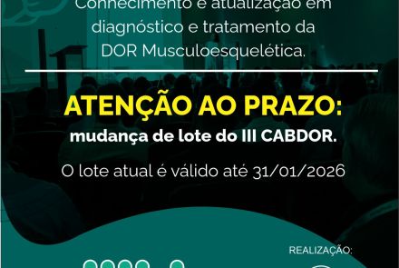 III CABDOR – Congresso da Associação Brasileira da Dor Musculoesquelética 2026