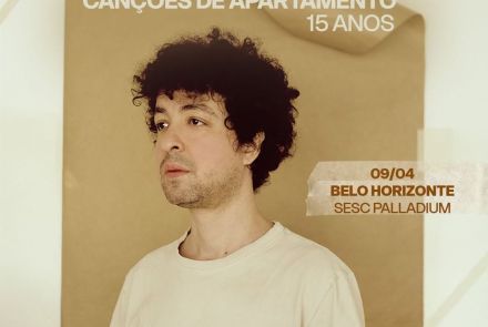 Cartaz oficial do evento Cícero - 15 anos de Canções de Apartamento