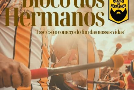 Flyer de divulgação oficial do bloco