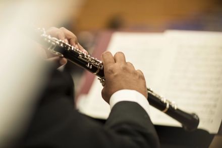 Foto de Instrumento de sopro sendo tocado