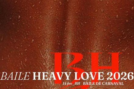 Foto de divulgação com texto que informa o evento Baile de Carnaval Heavy Love