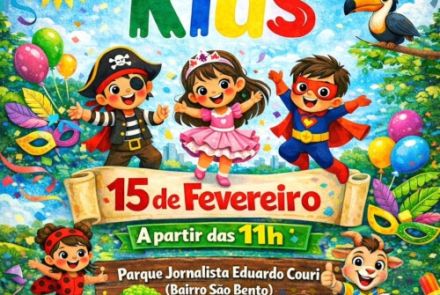 Bloco de Carnaval Infantil I Cenário Kids 