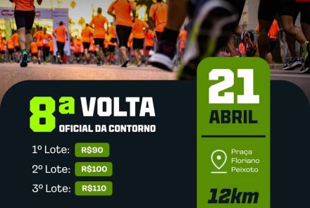 Foto de capa informativa contendo data, local, horario e valores dos lotes do evento 