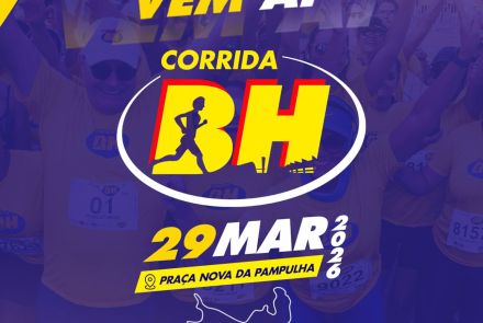 Plano de fundo azul com informações sobre as quatro modalidades sinalizadas de amarelo 