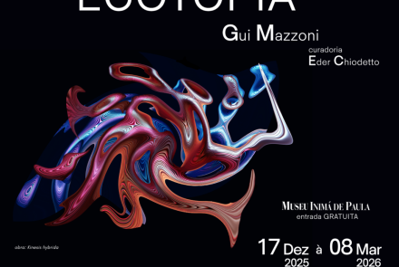 foto convidativa da esposição contento titulo, hora, data e local 