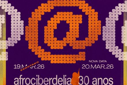 Cartaz de divulgação do evento Nação Zumbi: 30 anos do álbum Afrocibederlia