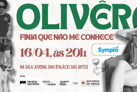 Foto de capa convidativa para o show do cantor Olivêra: “Finja que não me conhece”