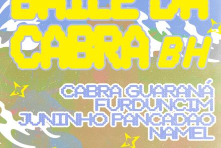 Cartaz oficial de divulgação da festa Baile da Cabra BH