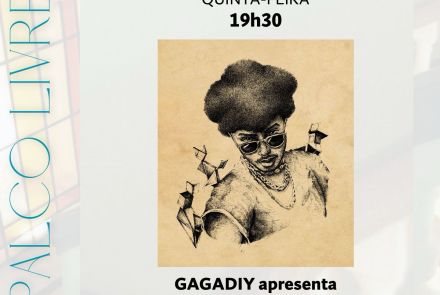 Cartaz oficial de divulgação do evento Tangram - Estreia autoral de Gagadiy
