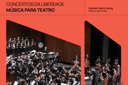 foto de capa contendo foto da orquestra, juntamente com data, local e titulo do espetaculo 