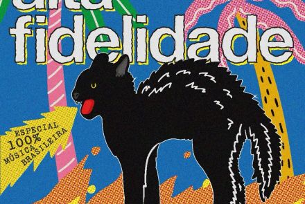 Cartaz ilustrativo de divulgação do evento Alta Fidelidade 100% vinil na Casa Rosa do Bonfim 