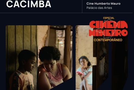 Foto de capa convidativa para a pré-estreia do filme "Cacimba"