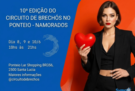 Foto de capa de divulgação para a 10° Edição do Circuito de Brechos 