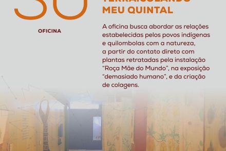 Foto de capa de divulgação para a oficina “Sonhadores da terra: Colando meu quintal 