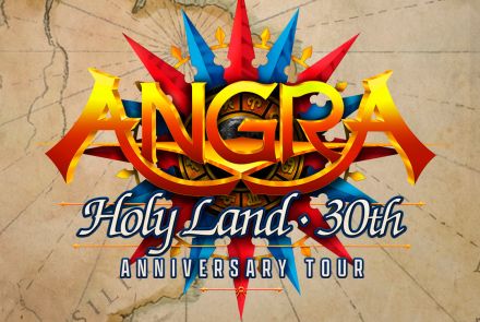 Foto de capa de divulgação do show da tour Angra 30 anos de “Holy Land”
