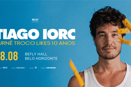 Foto de capa de divulgação da turnê do cantor Tiago Iorc