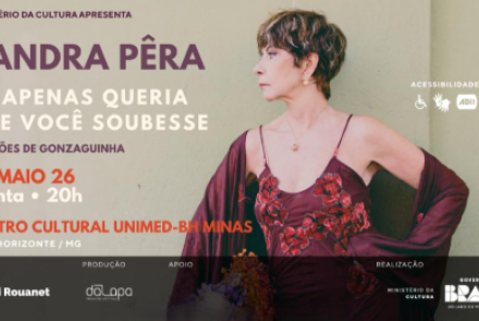 Show: Sandra Pêra - “Eu apenas queria que você soubesse”