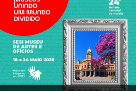 Folder de divulgação da 24ª Semana Nacional dos Museus