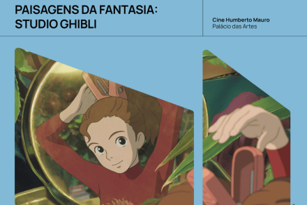 Foto de capa de divulgação do seminário de cinema sobre o Studio Ghibli