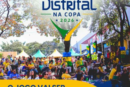 Foto de capa do encontro "Distrital na Copa 2026", com a logo do evento 