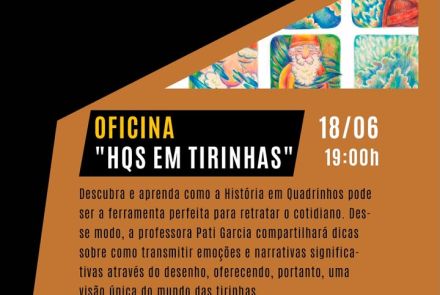 Foto de divulgação para a oficina "HQS em Tirinhas" no Museu Mineiro 