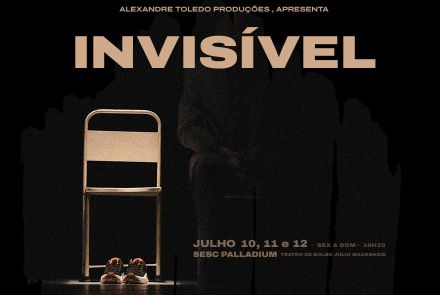 Foto de capa de divulgação para o Espetáculo "Invisível"