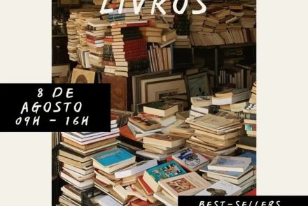 Foto de capa para a Feira de Livros no Edifício Maletta no dia 8 dea agosto