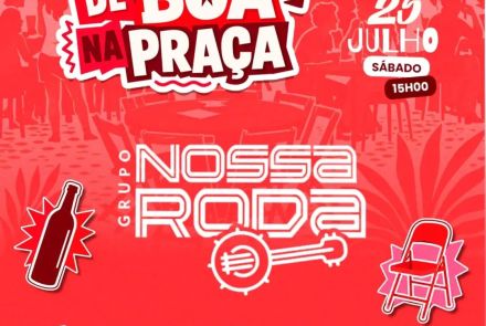 Foto de capa para o encontro Samba de Boa na Praça, no Quermesse da Praça Tiradentes, dia 25 de julho
