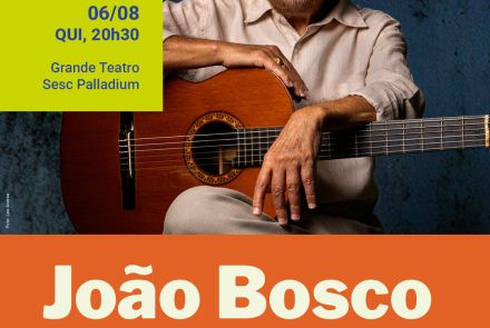 Foto de capa para o show do João Bosco 
