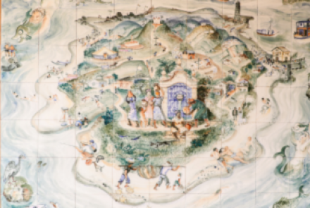 Oficina de azulejo no Museu Casa Kubitschek
