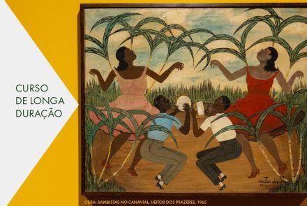 Foto de capa informativa para o curso de longa duração "Arte brasileira: modernidade, brasilidade e contemporaneidade" na casa fiat