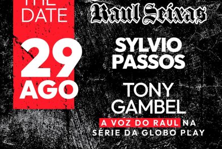 Foto de capa para o evento "Filosofando Saul Seixas", no dia 29 de agosto no Cine Theatro Brasil 