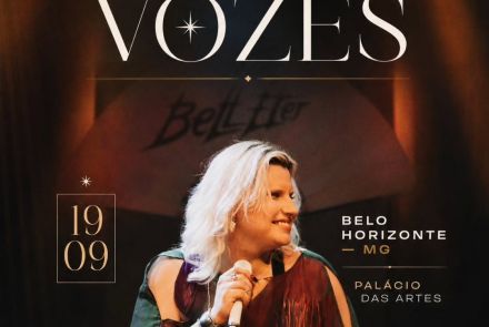 Foto de capa para o show da cantora Bell Éter no dia 19 de setembro no palácio das artes 