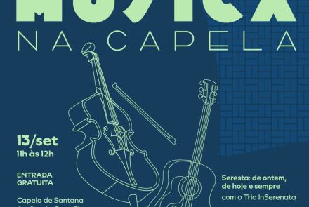 Foto de capa de divulgação para o evento Música na Capela na casa fiat de cultura 
