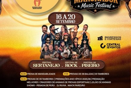 Cartaz do Evento Mangalarga Marchador Music Festival