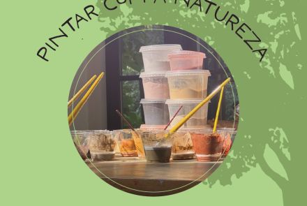 Foto de capa para a oficina na casa fiat "Pintar com a Natureza" no dia 27 de setembro