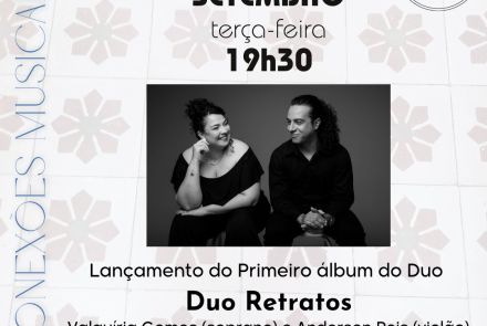Foto de capa para o concerto do grupo Duo no dia 22 de setembro no conservatório da UFMG