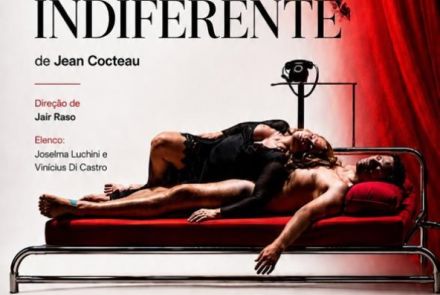 Foto de capa para o espetáculo "O belo indiferente" no Teatro Marilia, nos dias 9 a 11 de Outubro 
