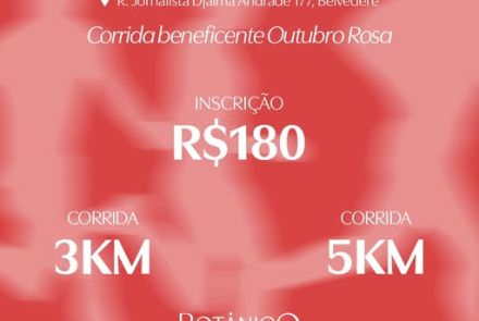 Foto chamada para a corrida beneficente B.Run pela Vida