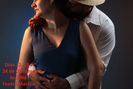 Foto de capa para o espetáculo no Teatro Raul Belém nomeado como "Marias", nos dias 22 a 24 de outubro 